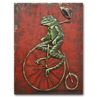 Benjamin Parker 'Riding High' 24 x 31-inch Raised Metal Wall Art