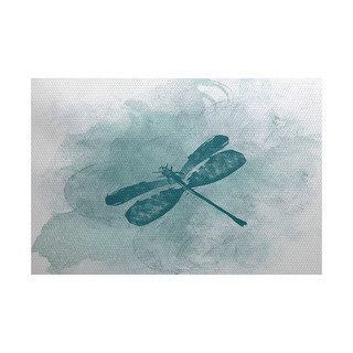 Dragonfly Summer Animal Print Indoor, Outdoor Rug (5' x 7')
