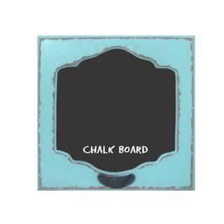 Blue Wood Chalk Board
