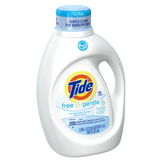 Tide 08885 100 Oz Free & Gentle Liquid Laundry Detergent