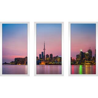 "Toronto" Framed Plexiglass Wall Art Set of 3