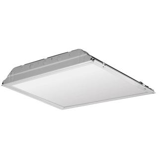 Lithonia Lighting White Metal LED Lay-in Troffer With Prismatic Lens