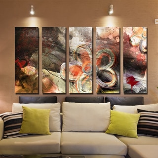 Ready2HangArt 'Painted Petals XV' 5-PC Canvas Art Set