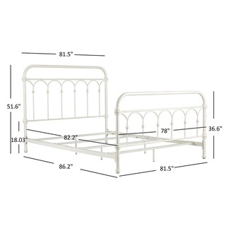 TRIBECCA HOME Mercer Casted Knot King-sized Metal Bed