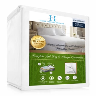 Home Fashion Designs Rayon from Bamboo Hypoallergenic Waterproof Mattress Encasement