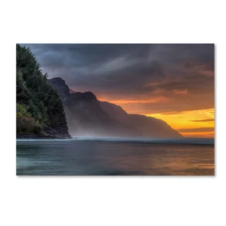 Pierre Leclerc 'Napali Sunset Kauai' Canvas Art