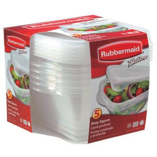 Rubbermaid 7F54RETCHIL 4 Piece Take Alongs Deep Square Containers