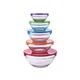 Multicolored Glass Serving and Storage Bowls (Pack of 5) - Thumbnail 2
