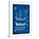 Marmont Hill - 'Ship Blueprint I' Framed Painting Print - Thumbnail 0
