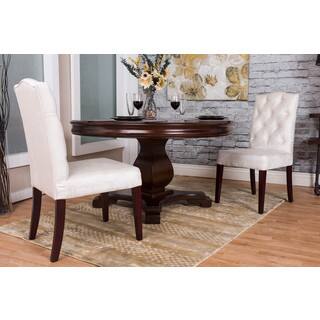 Somette Ivory Tufted Chenille Dining Chair (Set of 2)