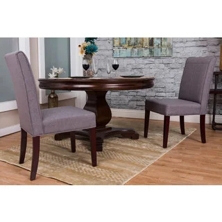 Somette Slate Linen Dining Chair (Set of 2)