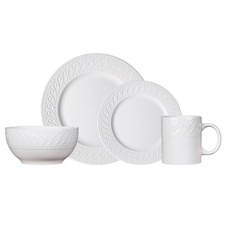 Pfaltzgraff Everyday Kensington White Porcelain 16-piece Dinnerware Set (Service for 4)
