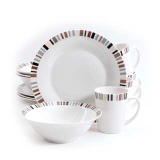 Gibson Lanvale Fine Ceramic 12-piece Dinnerware Set (Service for 4)