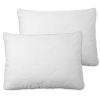 Extra Plush Quilted Pillow Protectors With Zipper (Set of 2)
