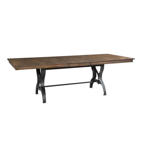 Intercon Industrial Copper Finish Cast Metal Dining Table