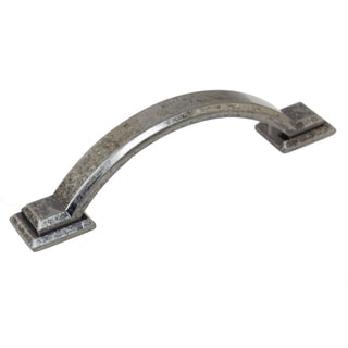 GlideRite 3-inch CC Arched Square 4.375-inch Length Weathered Nickel Cabinet Pulls (Pack of 10 or 25)