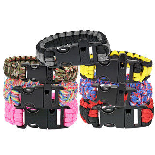 TrailWorthy Paracord Bracelet with Whistle (Case of 500)
