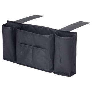 Black 5-pocket Bedside Storage Organizer