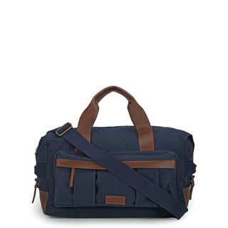 Phive Rivers Leather Duffle Bag/ Weekender Bag (Blue)