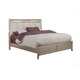 Alpine Silver Dreams Panel Bed with Upholstered Headboard