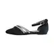 FIC FUZZY Women's Hallie Extra Wide Pointed Toe Ankle Strap Dress Flats - Thumbnail 5