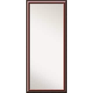 Floor / Leaner Mirror, Mahogany Wood 28 x 64-inch