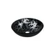 Novatto Tartaruga Black and Silvertone Glass Vessel Bathroom Sink - Thumbnail 1