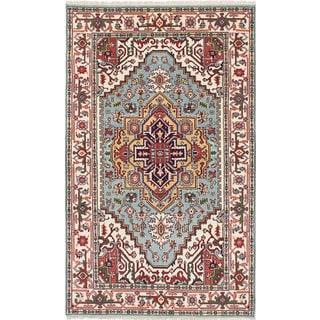 ecarpetgallery Hand-knotted Serapi Heritage Blue Wool Rug (4'10 x 8'0)