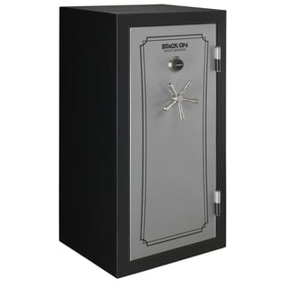 Stack-On 36-40 Gun Safe with Combination Lock, Matte Black/Silver