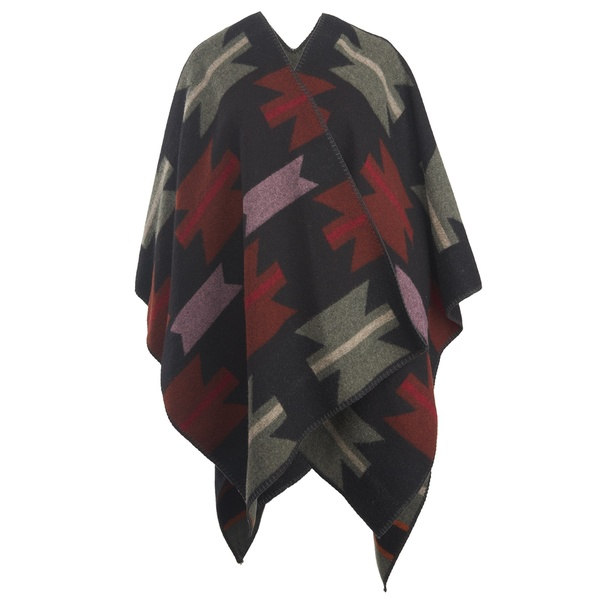 Woolrich Multicolored Wool Blend Forest Ridge Geronimo Poncho