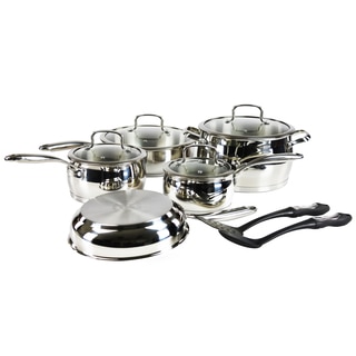 Hamilton Beach Silver Stainless Steel Bell-Shaped 11-piece Cookware Pack