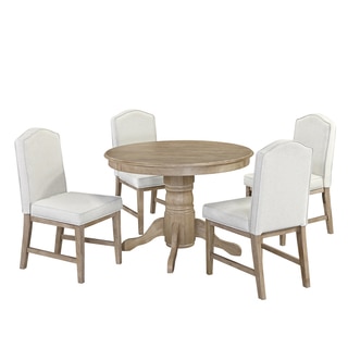 Classic 5-Piece Dining Set in White Wash Finish by Home Styles
