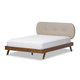 Baxton Studio Pandora Mid-Century Modern Upholstered Platform Bed