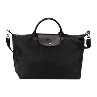 Longchamp Le Pliage Neo Black Canvas Tote Bag