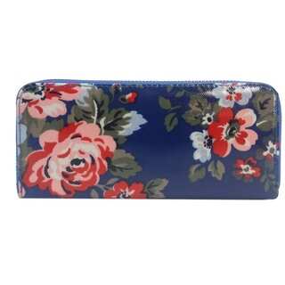 Alfa Traditional Blue Floral Faux Leather Wallet