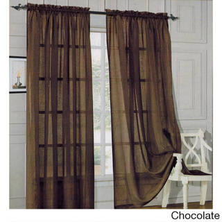 Elegant Comfort 84-inch Window Sheer Curtain Panel Pair