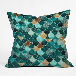 DENY Designs Monika Strigel Really Mermaid Polyester Throw Pillow