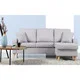 Mid-Century Modern Small Space Sectional Sofa with Reversible Chase