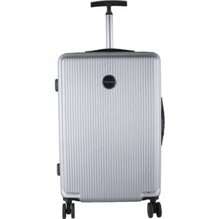 Murano Silver ABS/Mesh/Metal 24-inch Expandable Hardside Spinner Suitcase