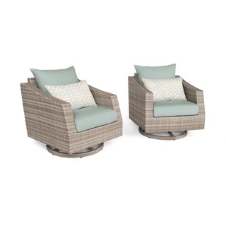 Cannes Set of 2 Motion Club Chairs in Spa Blue by RST Brands