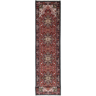 eCarpetGallery Royal Heriz Red Wool Hand-knotted Rug (2'6 x 15'8)