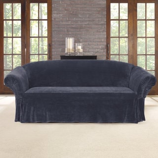 Sure Fit Stretch Plush Cinched Arm Sofa Slipcover