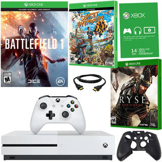 Xbox One S 500GB Battlefield 1 Bundle With Ryse and Accessories