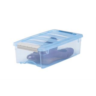 Iris Blue Plastic 5-quart Stack and Pull Boxes (Pack of 10)