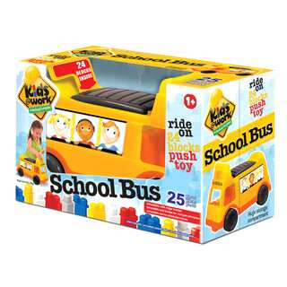 Kids at Work 25 Piece Ride on School Bus