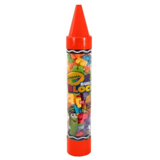 Crayola Kids at Work 80 Piece Block Set in Crayon Tube