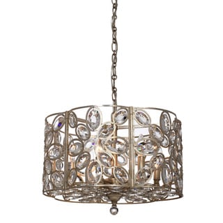 Crystorama Sterling Collection 6-light Distressed Twilight Chandelier