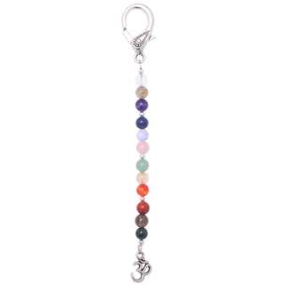 Healing Stones for You '12 Stone Essential Chakra' Beaded Purse Charm