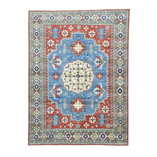 1800GetaRug Wool Tribal Design Kazak Hand-knotted Oriental Carpet (9'x12'2')