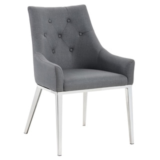 Sunpan Evans Anchor Grey Fabric Dining Chair